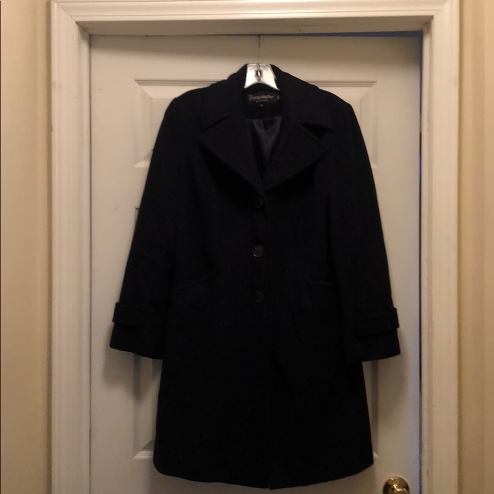 Wool navy pea coat